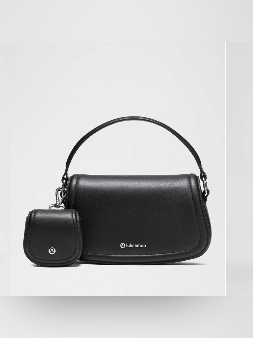 NWT Lululemon Leather Alternative Mini Bag 1.2L
Black / Silver
